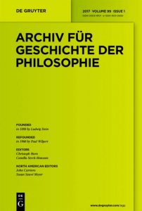 Archiv für Geschichte der Philosophie