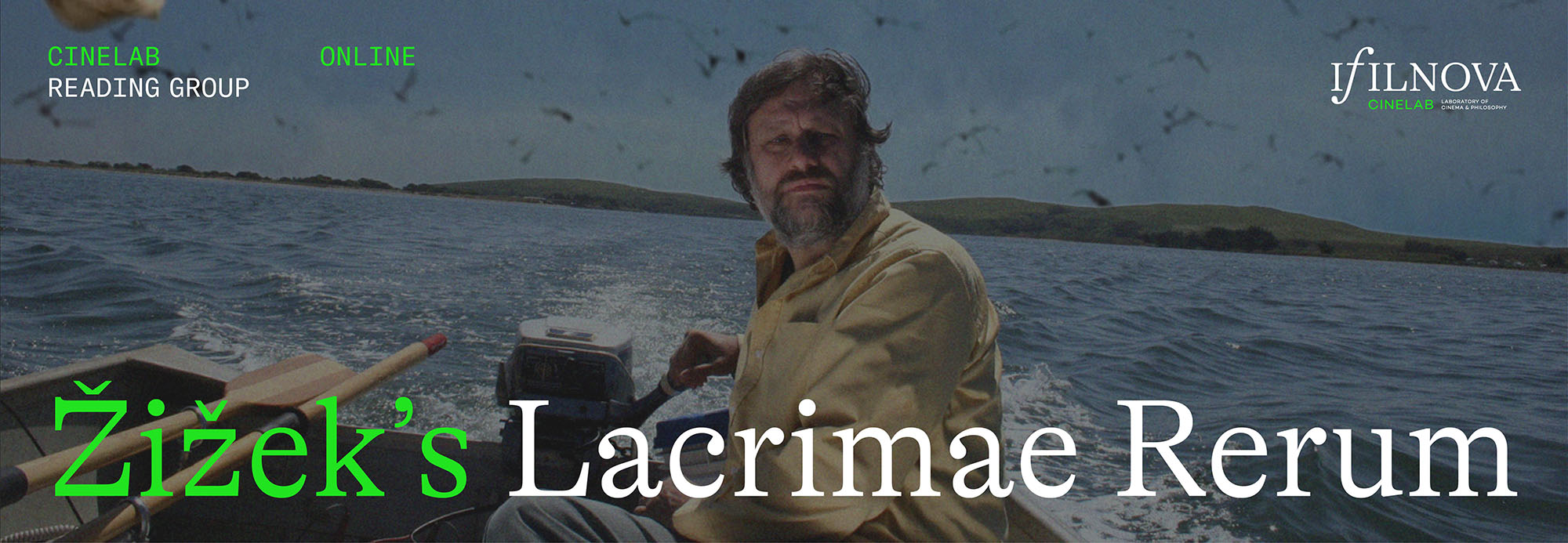 zizeks lacrimae rerum banner